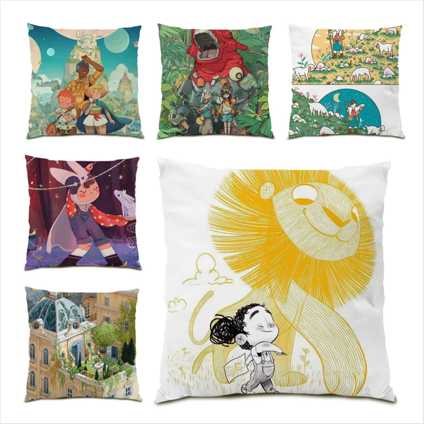 Cartoon Decoration Home Decor Polyester Linen Pillow Covers Decorative Cushion Anime Character Velvet Sofa for Living Room E0297
Cartoon Decoration Home Decor Polyester Linen Pillow Covers Decorative Cushion Anime Character Velvet Sofa for Living Room E0297