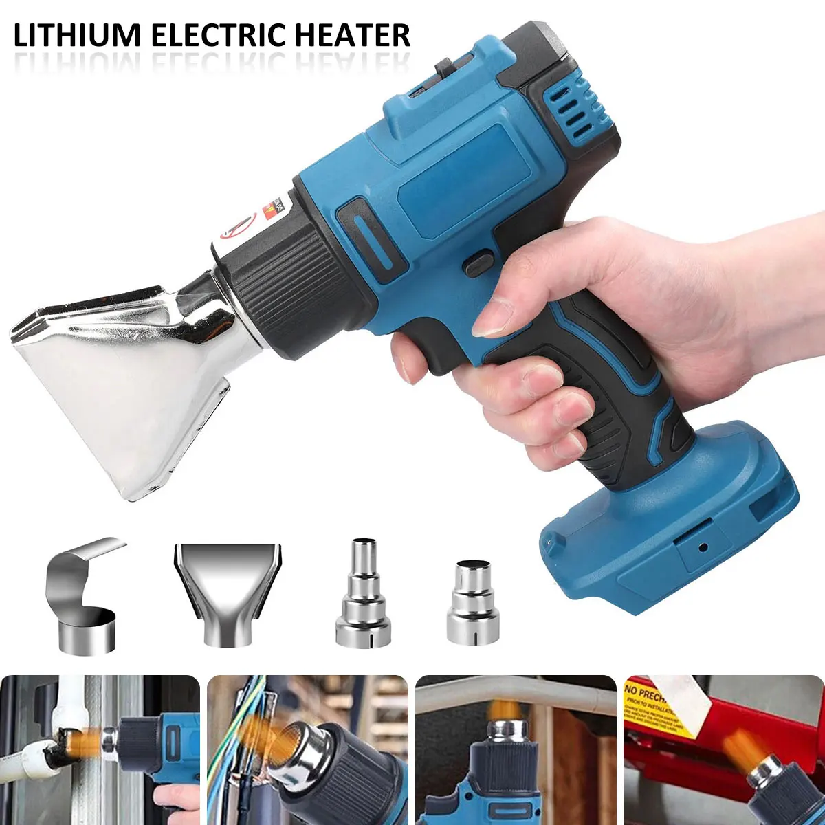 Hot Air Tool Cordless Hot Air Machine 2 Temperatures Adjustable Heating Equipment Handheld Heating Tool Include Nozzles Reusable
Hot Air Tool Cordless Hot Air Machine 2 Temperatures Adjustable Heating Equipment Handheld Heating Tool Include Nozzles Reusable