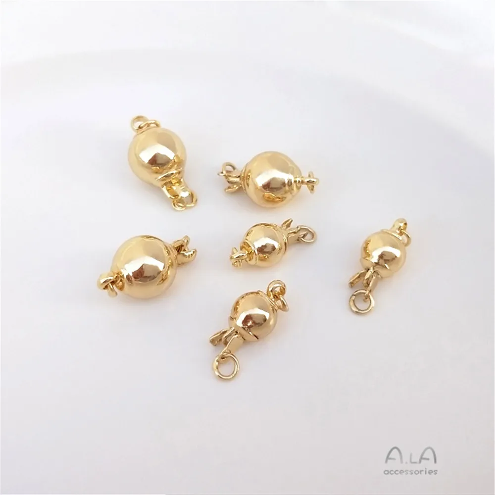 14K Gold Filled Plated Round ball insert button Pearl necklace circular insert button DIY first jewelry end insert button
14K Gold Filled Plated Round ball insert button Pearl necklace circular insert button DIY first jewelry end insert button