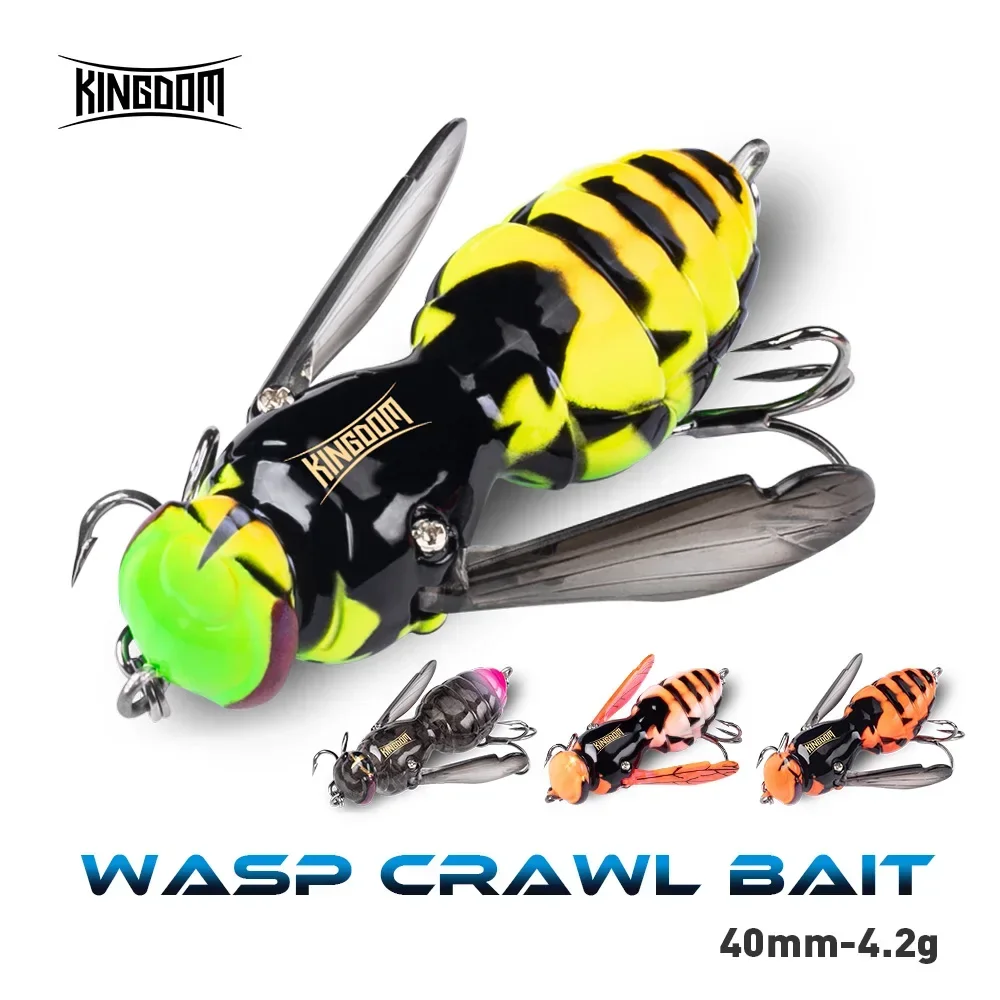 Искусственная приманка Kingdom Wasp для ползания 4 2 г 40 мм плавающая насекомое