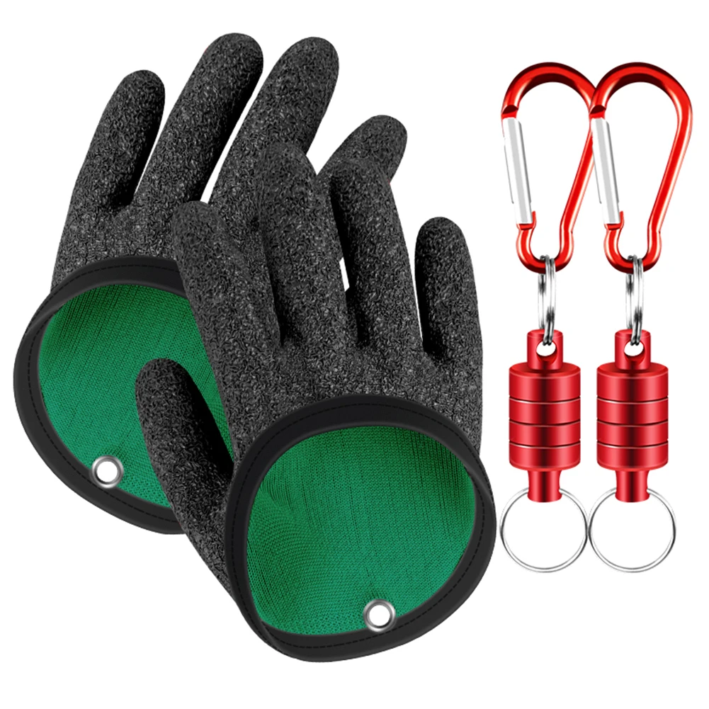 1/2pcs Fishing Glove With Magnet Hook Non-Slip Gloves Catch Fish Latex Hunting Gloves For Fishing Accessories
1/2pcs Fishing Glove With Magnet Hook Non-Slip Gloves Catch Fish Latex Hunting Gloves For Fishing Accessories