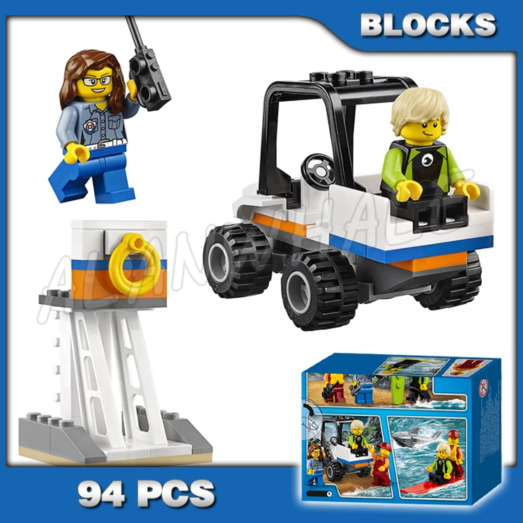 94pcs Urban Coast Guard Starter Set Beach Buggy Tower Shark 10750 Building Blocks Set Bricks Compatible with Model
94pcs Urban Coast Guard Starter Set Beach Buggy Tower Shark 10750 Building Blocks Set Bricks Compatible with Model