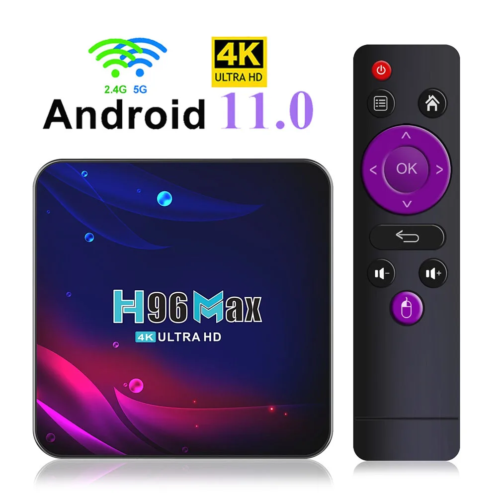 ТВ-приставка H96 MAX V11, Android 11, 4 + 64 ГБ, 11,0 дюйма, RK3318 
ТВ-приставка H96 MAX V11, Android 11, 4 + 64 ГБ, 11,0 дюйма, RK3318