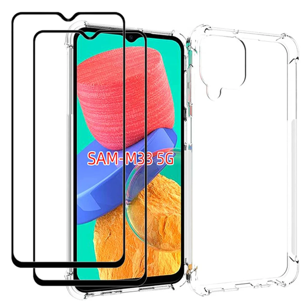 For Samsung with Screen Protector 2PCS Slim Shock Absorption TPU Soft Edge Bumper with Reinforced Corners Transparent Phone Case
For Samsung with Screen Protector 2PCS Slim Shock Absorption TPU Soft Edge Bumper with Reinforced Corners Transparent Phone Case