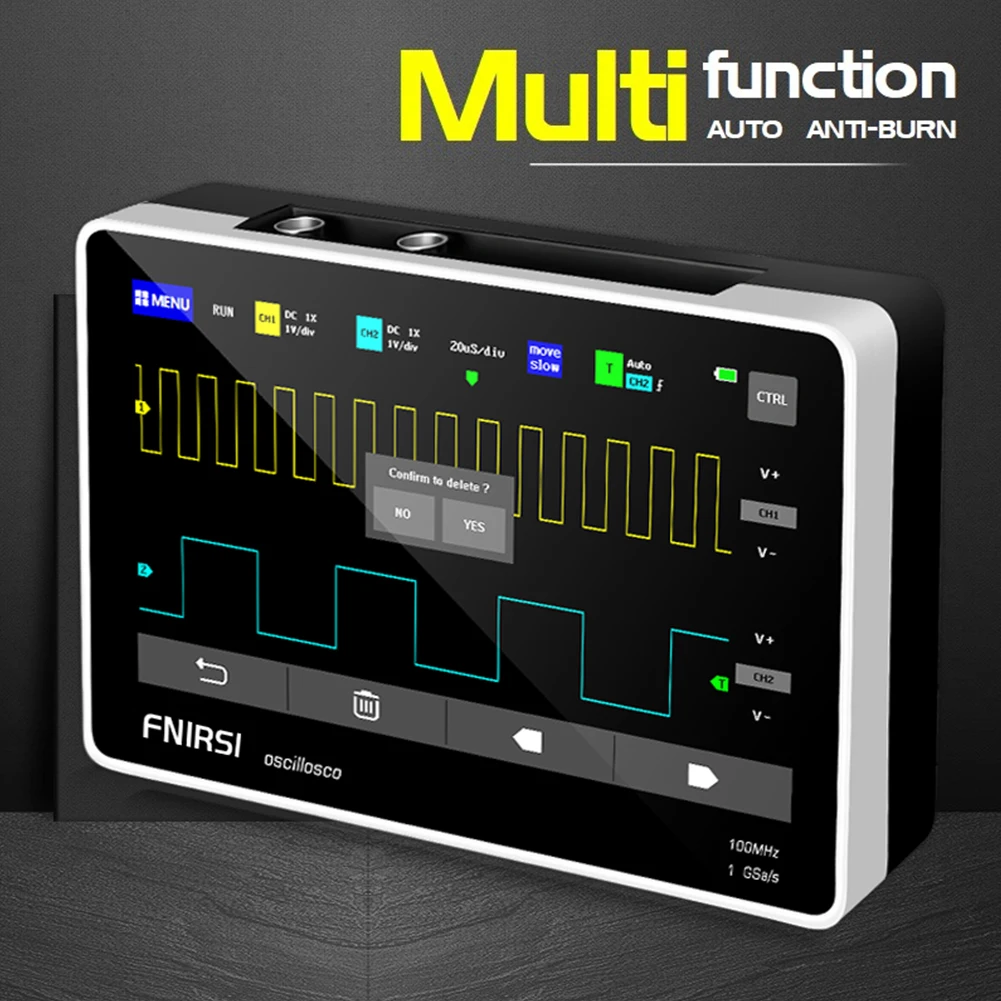 1Set FNIRSI-1013D Digital OscilloscopeDual Channel 100M Bandwidth 1GS Sampling Rate Mini Tablet Digital Tablet Oscilloscope
1Set FNIRSI-1013D Digital OscilloscopeDual Channel 100M Bandwidth 1GS Sampling Rate Mini Tablet Digital Tablet Oscilloscope