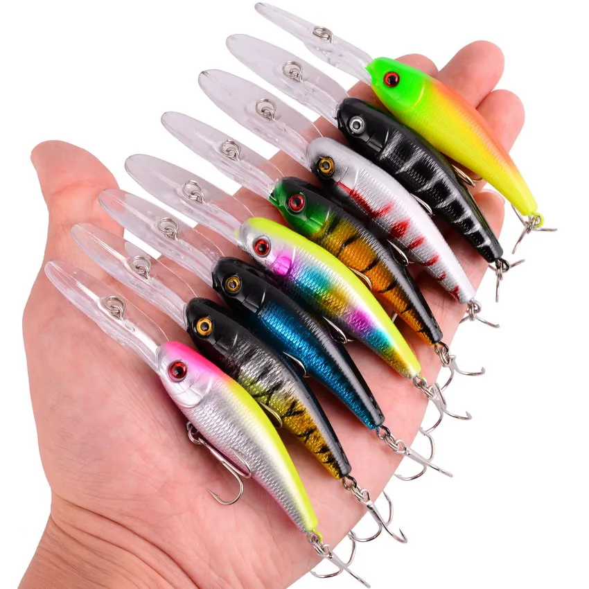 8pcs 10.2cm 9.4g Hard VIB Lures Fishing Minnow Bait Treble Hooks floating Crankbait Wobbler Fishing Tackle 3D Eyes
8pcs 10.2cm 9.4g Hard VIB Lures Fishing Minnow Bait Treble Hooks floating Crankbait Wobbler Fishing Tackle 3D Eyes