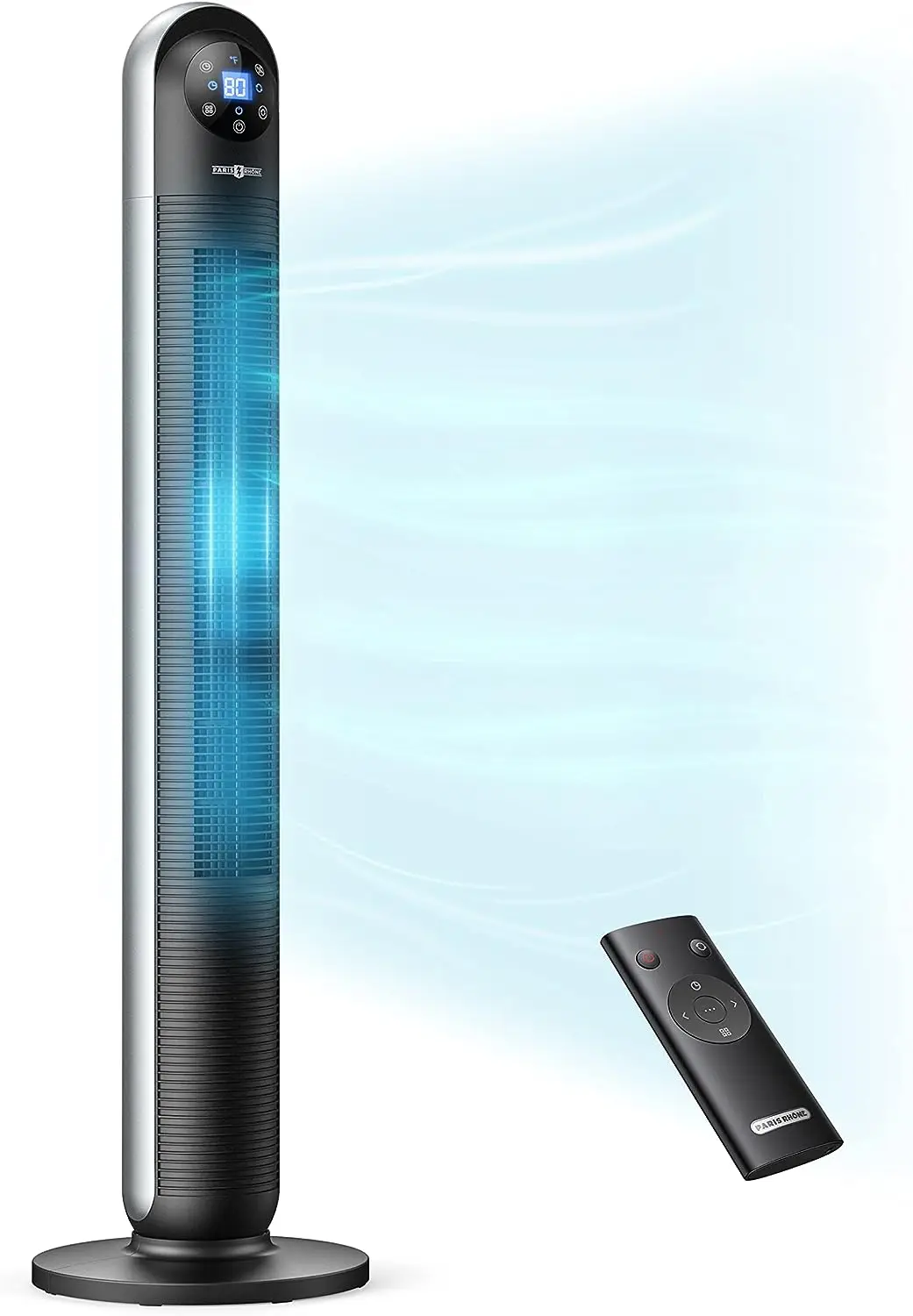 44" Oscillating Standing Fan, 24dB Quiet DC Cooling Fan, 12 Speeds Bladeless Fan with Remote, 24H Timer, LED Display, Porta
44" Oscillating Standing Fan, 24dB Quiet DC Cooling Fan, 12 Speeds Bladeless Fan with Remote, 24H Timer, LED Display, Porta