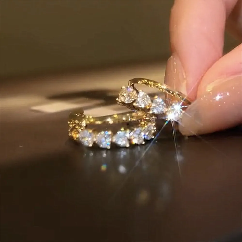 Shiny Zircon C-Shaped Double Layer Earrings Light Luxury Exquisite Fashion Personality Versatile Earrings Party Jewelry Gifts
Shiny Zircon C-Shaped Double Layer Earrings Light Luxury Exquisite Fashion Personality Versatile Earrings Party Jewelry Gifts