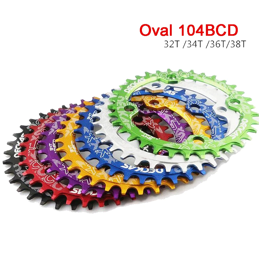 Oval 104BCD Narrow Wide Chainring MTB Mountain Bicycle 32T 34T 36T 38T Crown Crankset Single Tooth Plate Parts 104 BCD
Oval 104BCD Narrow Wide Chainring MTB Mountain Bicycle 32T 34T 36T 38T Crown Crankset Single Tooth Plate Parts 104 BCD
