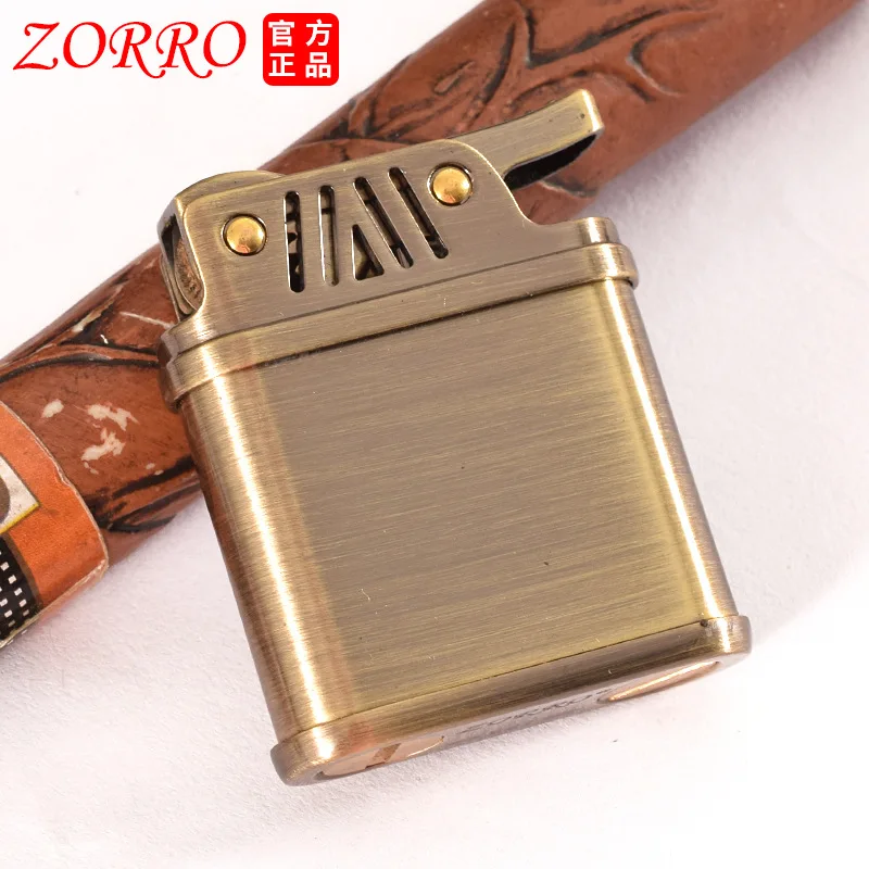 

Zorro High Quality New Creative Press Ignition Kerosene Lighter Grinding Wheel Retro Personality Men's Smoking Accessories Tool