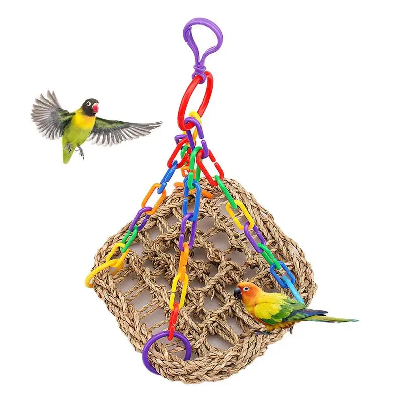 Parrot Swing Bird Chewing Toy Parrot Hammock Swing Toy Bite Resistant Safety With Fixed Buckle Wear-resistant For Exercise Rest
Parrot Swing Bird Chewing Toy Parrot Hammock Swing Toy Bite Resistant Safety With Fixed Buckle Wear-resistant For Exercise Rest