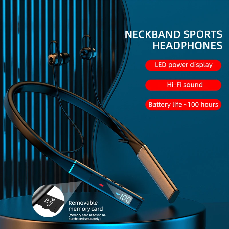 Новая беспроводная Bluetooth-гарнитура 5,1 стерео Магнитная подвесная Шейная гарнитура длительный срок службы батареи с картой
Новая беспроводная Bluetooth-гарнитура 5,1 стерео Магнитная подвесная Шейная гарнитура длительный срок службы батареи с картой