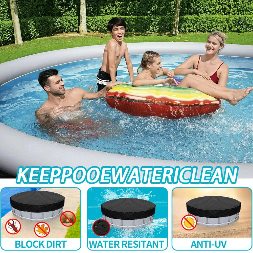 6/8/10/12/15FT Round Pool Cover Above Ground Safety Swimming Pool Covers Waterproof Pool Blanket Cover for Round Inflatable U3Z0
6/8/10/12/15FT Round Pool Cover Above Ground Safety Swimming Pool Covers Waterproof Pool Blanket Cover for Round Inflatable U3Z0