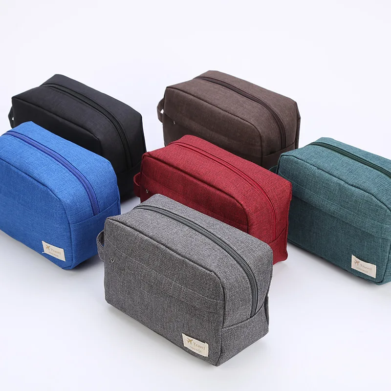 Portable Large-capacity Cosmetic Bag Double Zipper Canvas Women's Makeup Bag Travel Storage Bag Men Simple Toiletry Bag 
Portable Large-capacity Cosmetic Bag Double Zipper Canvas Women's Makeup Bag Travel Storage Bag Men Simple Toiletry Bag