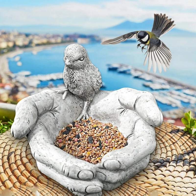 Promotion! 1Pcs Whimsical Wild Bird Feeder Yard Art Holding Chicken Garden Statue Outdoor Stone Effect Hands Resin Sculpture
Promotion! 1Pcs Whimsical Wild Bird Feeder Yard Art Holding Chicken Garden Statue Outdoor Stone Effect Hands Resin Sculpture