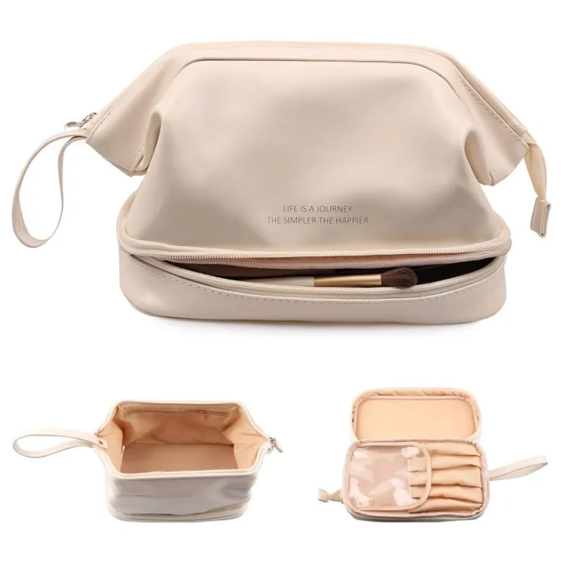 Large-Capacity Makeup Bag Pu Leather Cosmetic Bag Men And Women Travel Waterproof Storage Case Multifunction Portable Toiletries
Large-Capacity Makeup Bag Pu Leather Cosmetic Bag Men And Women Travel Waterproof Storage Case Multifunction Portable Toiletries