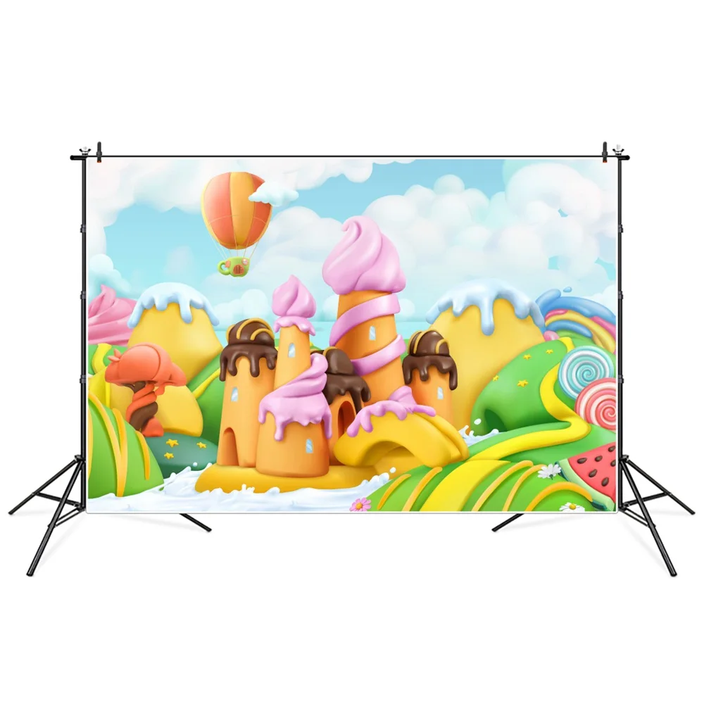 Candyland детский душ украшение день рождения фотографии фоны воздушный шар конфеты бар детская площадка фотографический реквизит для студии
Candyland детский душ украшение день рождения фотографии фоны воздушный шар конфеты бар детская площадка фотографический реквизит для студии