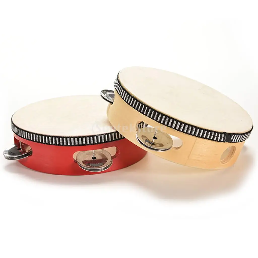 6Inch Sheep Skin Head Tambourine Drum 4 Pairs Jingles Wooden Frame Head Musical Tambourine Beat Instrument Hand Drum
6Inch Sheep Skin Head Tambourine Drum 4 Pairs Jingles Wooden Frame Head Musical Tambourine Beat Instrument Hand Drum