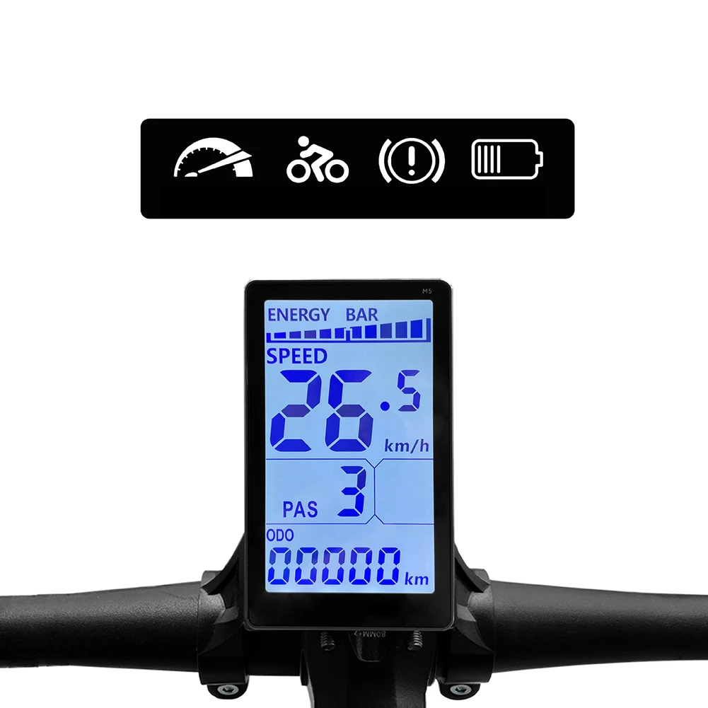 1pc Electric Bike Display LCD-M5 Screen Hot Sale Electric Scooter LCD Meter/SM Connector 24V-60V 5pin Instrument Replacement Par
1pc Electric Bike Display LCD-M5 Screen Hot Sale Electric Scooter LCD Meter/SM Connector 24V-60V 5pin Instrument Replacement Par