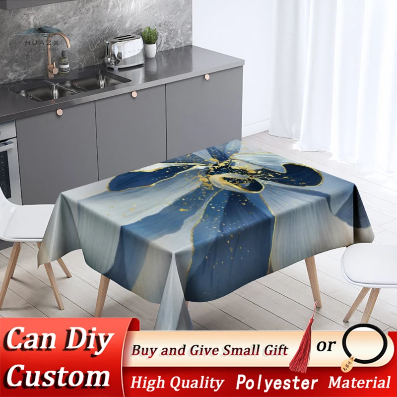 Blue Flower Tablecloth Modern Home Kitchen Rectangle Table Cloth Country Wedding Party Decor Anti-stain Cover Household Supplies
Blue Flower Tablecloth Modern Home Kitchen Rectangle Table Cloth Country Wedding Party Decor Anti-stain Cover Household Supplies