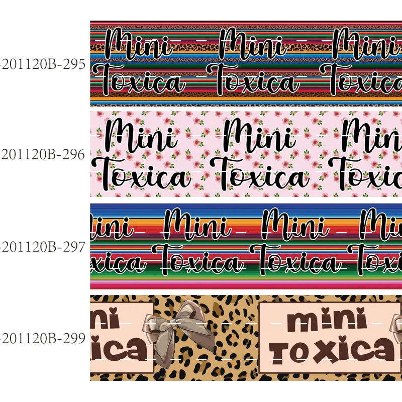 Leopart and Mini Toxica Ribbon Grosgrain Printed 25mm 38mm Liston 10yards for Hair Bow Sewing Holiday Craft Decoration
Leopart and Mini Toxica Ribbon Grosgrain Printed 25mm 38mm Liston 10yards for Hair Bow Sewing Holiday Craft Decoration