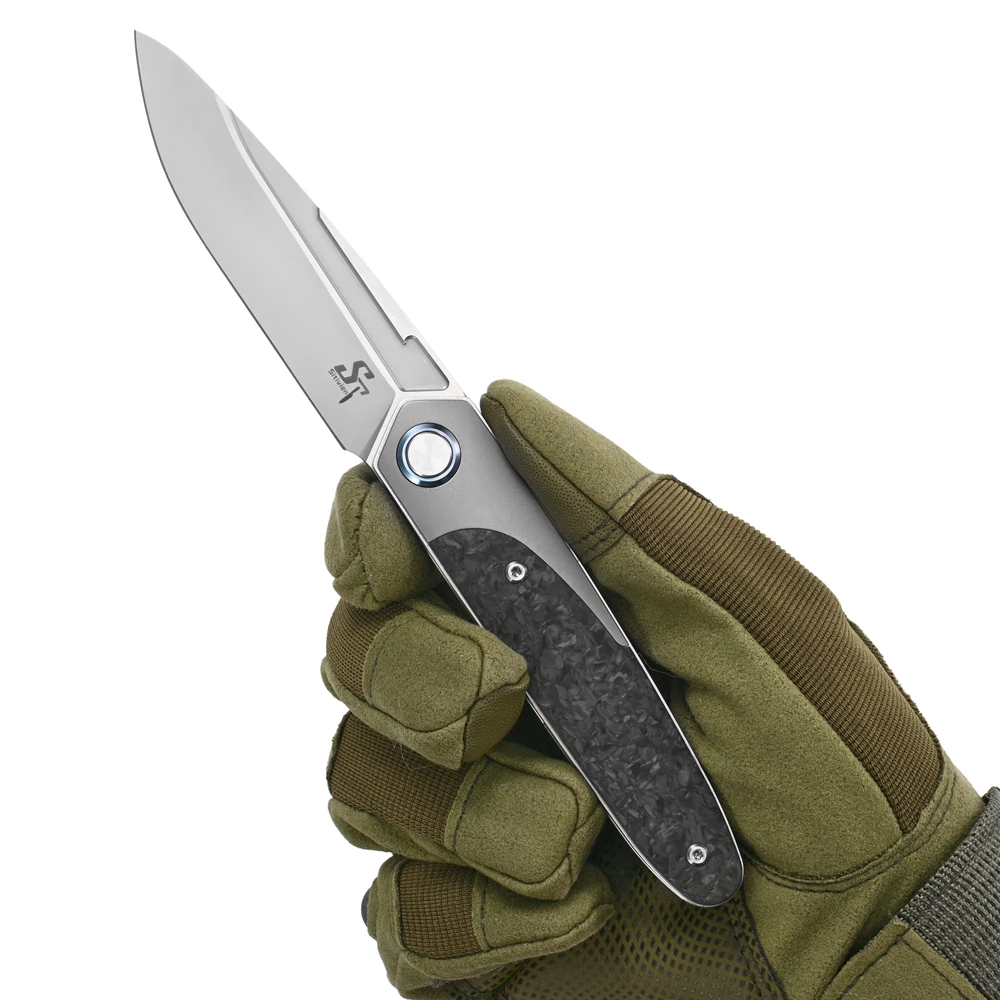Sitivien New Front Flipper ST992 M390 Blade Marble Carbon Fiber Handle Ceramic Ball Bearing Folding Camp Pocket EDC Tool Knife
Sitivien New Front Flipper ST992 M390 Blade Marble Carbon Fiber Handle Ceramic Ball Bearing Folding Camp Pocket EDC Tool Knife