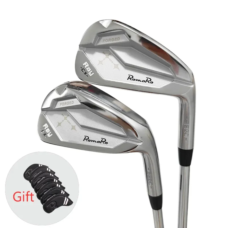 

Mens Right Hand Golf Club RomaRo RAY CX S20C Forged Irons set 4-9P Steel Shaft R S Flex HeadCover and Grip