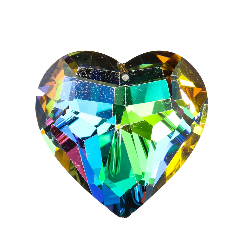 45mm AB Heart Crystal Chandelier Pendant Faceted Single Side Crystal Suncatcher Car Hanging Decoration Parts Home Wedding Decor
45mm AB Heart Crystal Chandelier Pendant Faceted Single Side Crystal Suncatcher Car Hanging Decoration Parts Home Wedding Decor