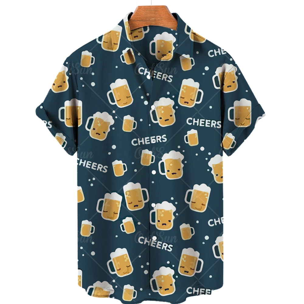 Baggy Men's Vocation Lapel Camisa Summer Hawaiian Shirts 3d Printed Beer Men Women Clothing Fashion Beach Short Sleeve Blouse
Baggy Men's Vocation Lapel Camisa Summer Hawaiian Shirts 3d Printed Beer Men Women Clothing Fashion Beach Short Sleeve Blouse