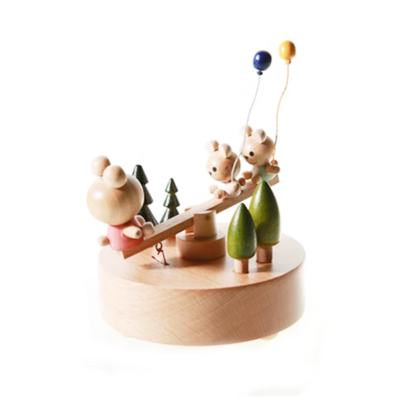 Seesaw Little Bear Wooden Music Box Table Home Decoration Creative Birthday Children's Day Gift Desktop Ornaments G99A
Seesaw Little Bear Wooden Music Box Table Home Decoration Creative Birthday Children's Day Gift Desktop Ornaments G99A