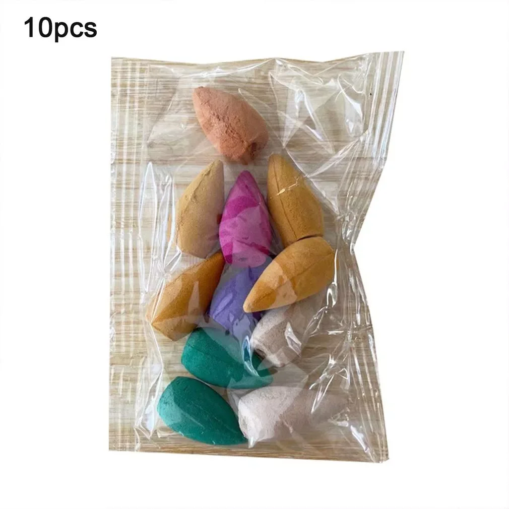 10pcs Mixed Backflow Incense Cones Household Natural Fragrant Reflux Aromatherapy Cones Reflux Tower Incense Tea Room Incense
10pcs Mixed Backflow Incense Cones Household Natural Fragrant Reflux Aromatherapy Cones Reflux Tower Incense Tea Room Incense