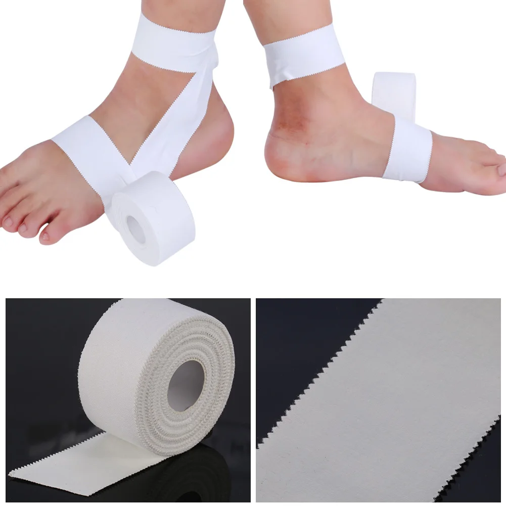 1 Roll Professional White Athletic Trainer Care Tape Sport Binding Strapping Joints Support Muscle Pain Relief Preventing Sprain
1 Roll Professional White Athletic Trainer Care Tape Sport Binding Strapping Joints Support Muscle Pain Relief Preventing Sprain