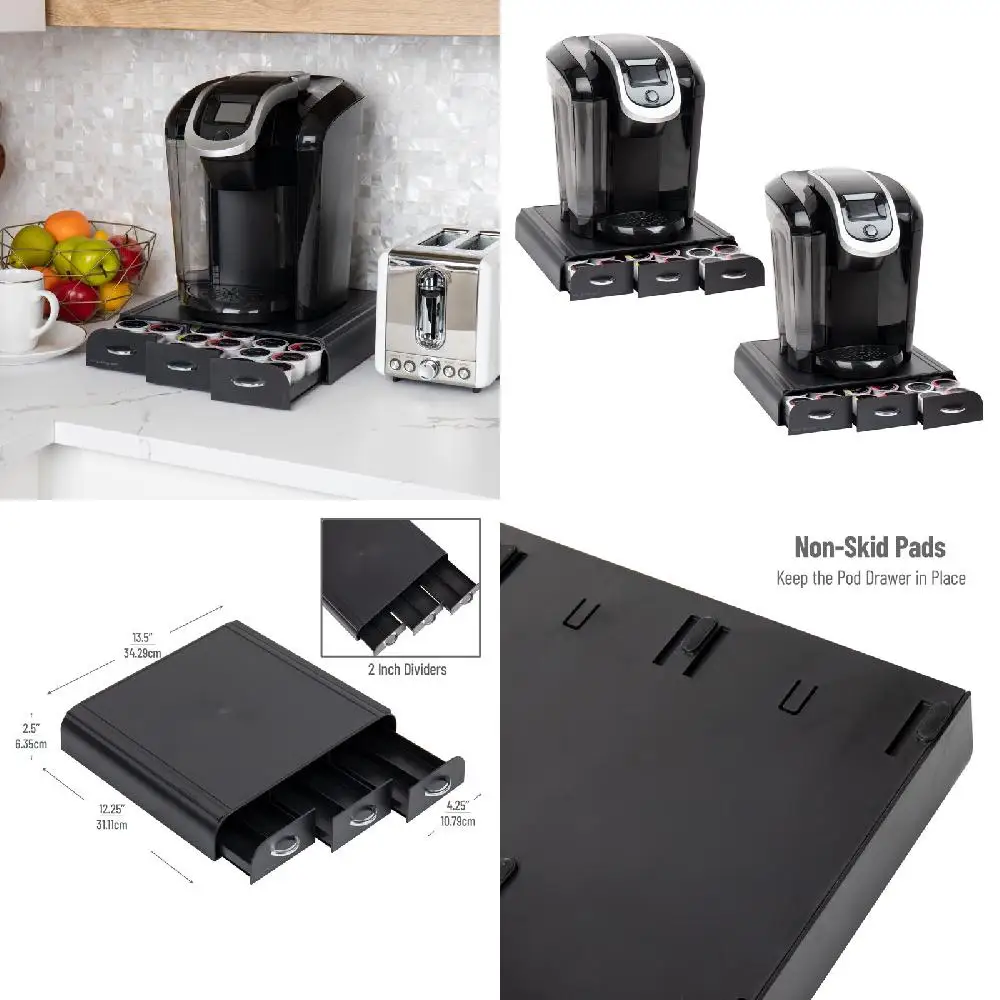 . Beautiful Set Of 2 Black 3-Drawer Coffee Pod Drawer Collection, Versatile 36 Pod Capacity Countertop Organizer For Your Home.
. Beautiful Set Of 2 Black 3-Drawer Coffee Pod Drawer Collection, Versatile 36 Pod Capacity Countertop Organizer For Your Home.