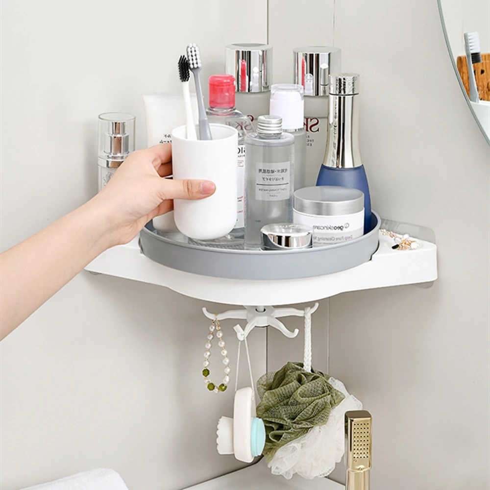 Japan Bathroom Storage Rack with Rotary Hooks Triangle Shower Rack Plastic Punch-free Wash Rack Storage Holder Organizer Shelves
Japan Bathroom Storage Rack with Rotary Hooks Triangle Shower Rack Plastic Punch-free Wash Rack Storage Holder Organizer Shelves