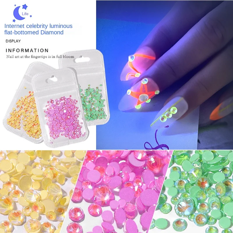 1Pack Mixed Size Luminous Crystal AB Nail Rhinestones Mixed Size Glitter Glass Gem 3D Charm Flatback Strass Fluorescence Nail
1Pack Mixed Size Luminous Crystal AB Nail Rhinestones Mixed Size Glitter Glass Gem 3D Charm Flatback Strass Fluorescence Nail