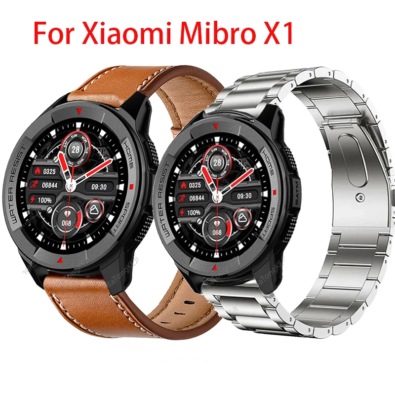 Strap for Xiaomi Mibro Lite SmartWatch Metal Stainless Steel Bracelet for Xiaomi Mibro X1 Genuine Leather Wristband Replace belt
Strap for Xiaomi Mibro Lite SmartWatch Metal Stainless Steel Bracelet for Xiaomi Mibro X1 Genuine Leather Wristband Replace belt