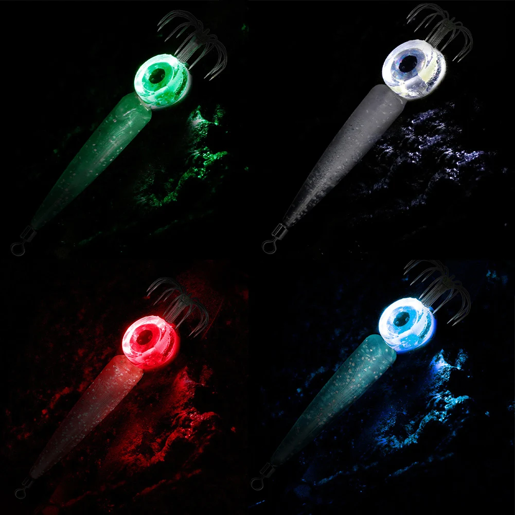 Practical Fishing Lure Light Lamp LED Plastic+Carbon Steel Underwater Lamp With Squid Jig Hook For Carp Fishing
Practical Fishing Lure Light Lamp LED Plastic+Carbon Steel Underwater Lamp With Squid Jig Hook For Carp Fishing