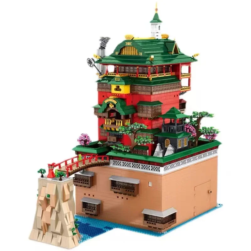 Creative Expert Oil House Soup Hot Springs Hall Hotel House Model Building Blocks Streetview Bricks MOC Anime Toys Kids Gifts
Creative Expert Oil House Soup Hot Springs Hall Hotel House Model Building Blocks Streetview Bricks MOC Anime Toys Kids Gifts