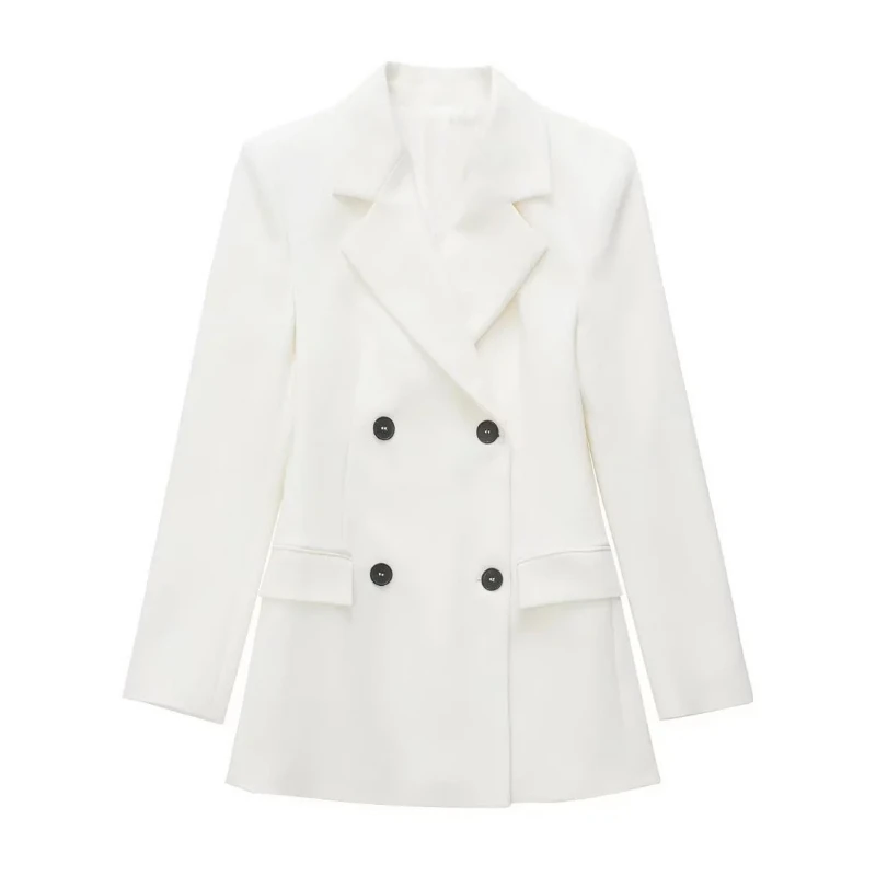 High Quality Women's Suit White Spring Autumn 2022 Fashion Double Breasted Mid Length Ladies Jacket Office Blazer Elegant
High Quality Women's Suit White Spring Autumn 2022 Fashion Double Breasted Mid Length Ladies Jacket Office Blazer Elegant