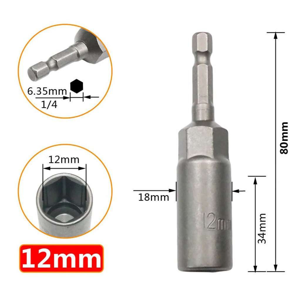 3pcs 80mm 10-14mm Hex SocketS Sleeve Nozzles Nut Driver Set Impact Nut Bolt Drill Bits Screwdrivers Bits 6.35mm Hex Sockets Tool
3pcs 80mm 10-14mm Hex SocketS Sleeve Nozzles Nut Driver Set Impact Nut Bolt Drill Bits Screwdrivers Bits 6.35mm Hex Sockets Tool