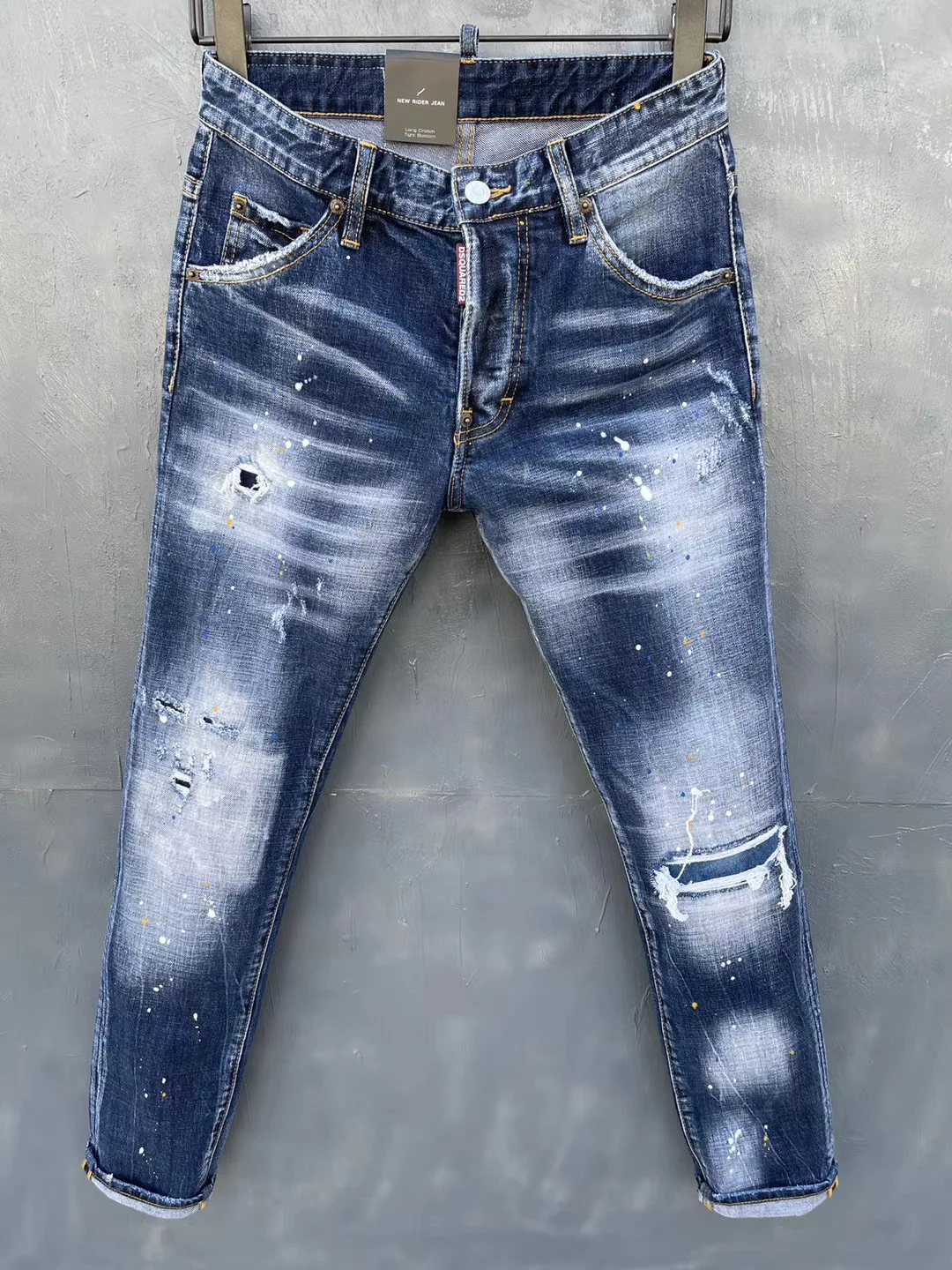 Dsquared2 Skinny Jeans Ripped Holes Elastic Paint Spray Stitching Beggar Pants 037#
Dsquared2 Skinny Jeans Ripped Holes Elastic Paint Spray Stitching Beggar Pants 037#