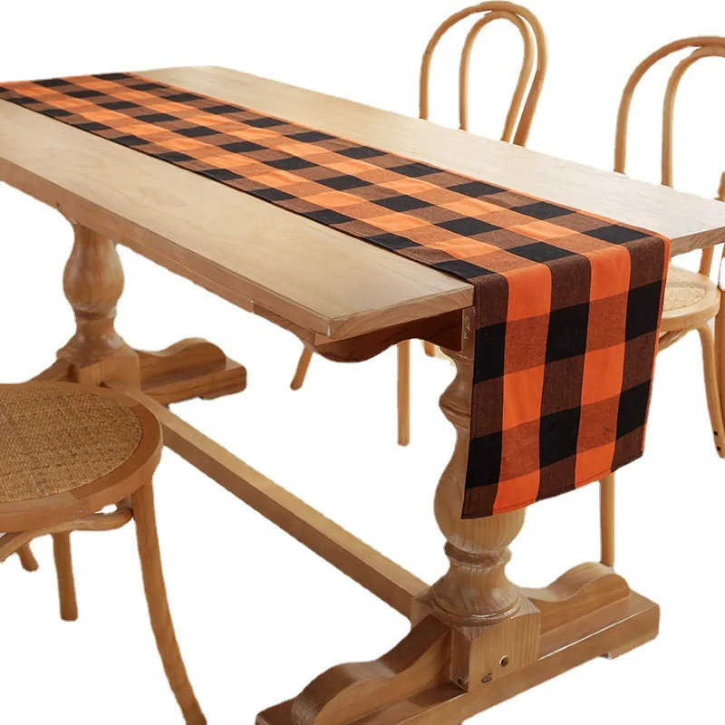 Скатерть в клетку оранжевая/черная, праздничная скатерть в клетку для Хэллоуина, украшение для стола, домашний текстиль
Скатерть в клетку оранжевая/черная, праздничная скатерть в клетку для Хэллоуина, украшение для стола, домашний текстиль