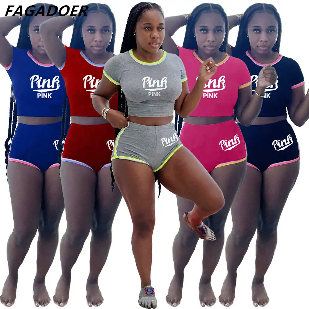 Комплект из двух предметов FAGADOER Женский, розовый топ с круглым вырезом и облегающие шорты с надписью, спортивный костюм, повседневная спорт...
Комплект из двух предметов FAGADOER Женский, розовый топ с круглым вырезом и облегающие шорты с надписью, спортивный костюм, повседневная спорт...