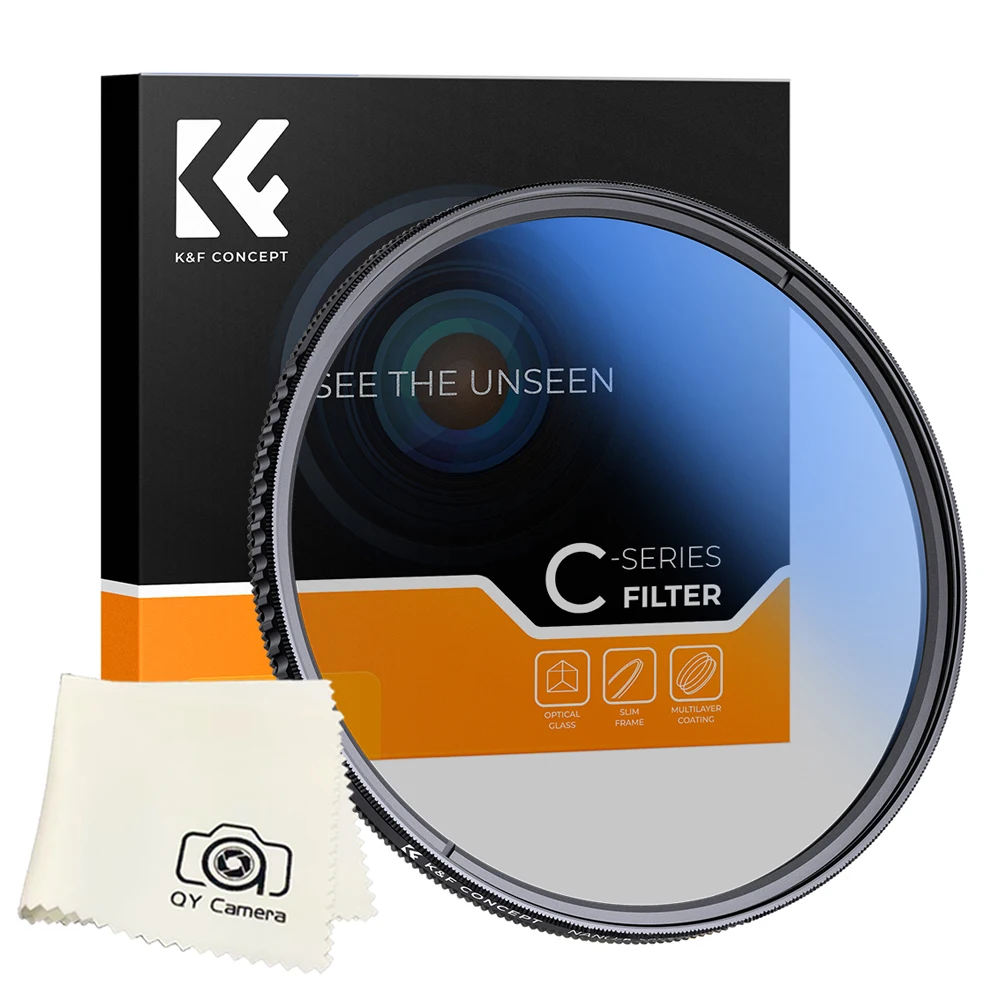 

K&F Concept Lens CPL Filter 72mm Circular Polarizer Filter C Series Blue Coated for Nikon Z 24-70mm F2.8 Lens