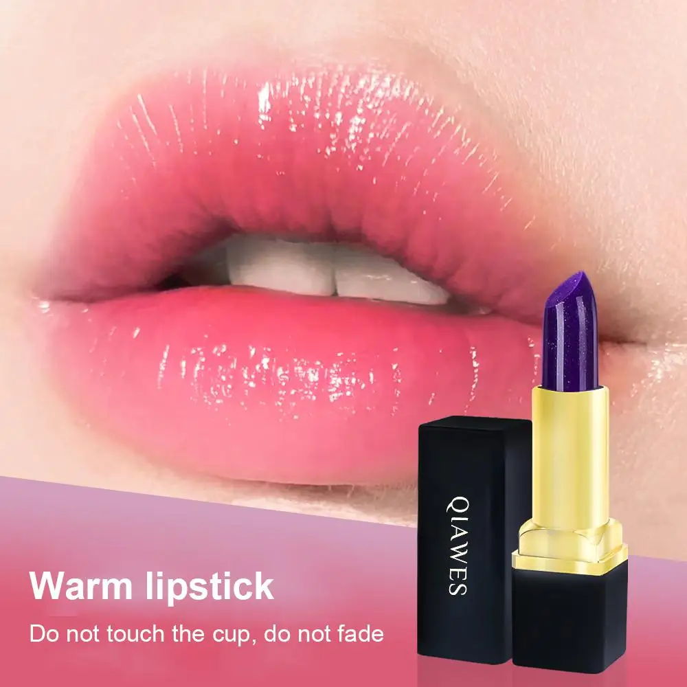 

Temperature Change Lipstick Portable Color Changing Lipstick Nourishing Moisturizing Lipsticks Waterproof Lip Balm Color-locking