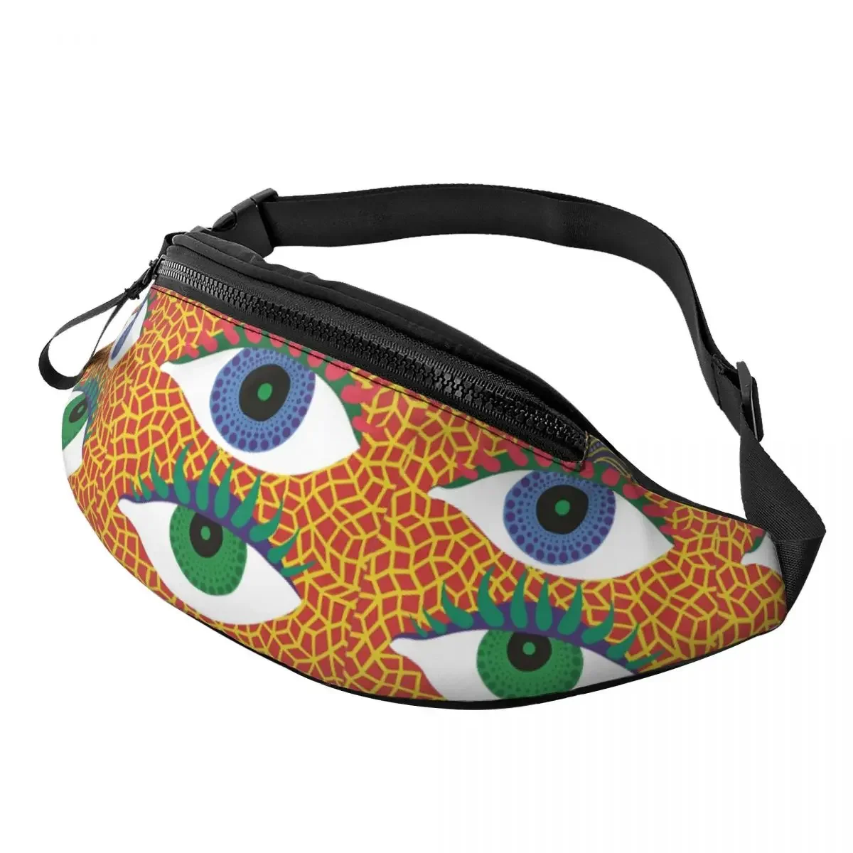 Забавная сумка для женщин и мужчин Eye Yayoi Kusama, крутая поясная сумка через плечо с абстрактным изображением для бега, телефона, денег
Забавная сумка для женщин и мужчин Eye Yayoi Kusama, крутая поясная сумка через плечо с абстрактным изображением для бега, телефона, денег