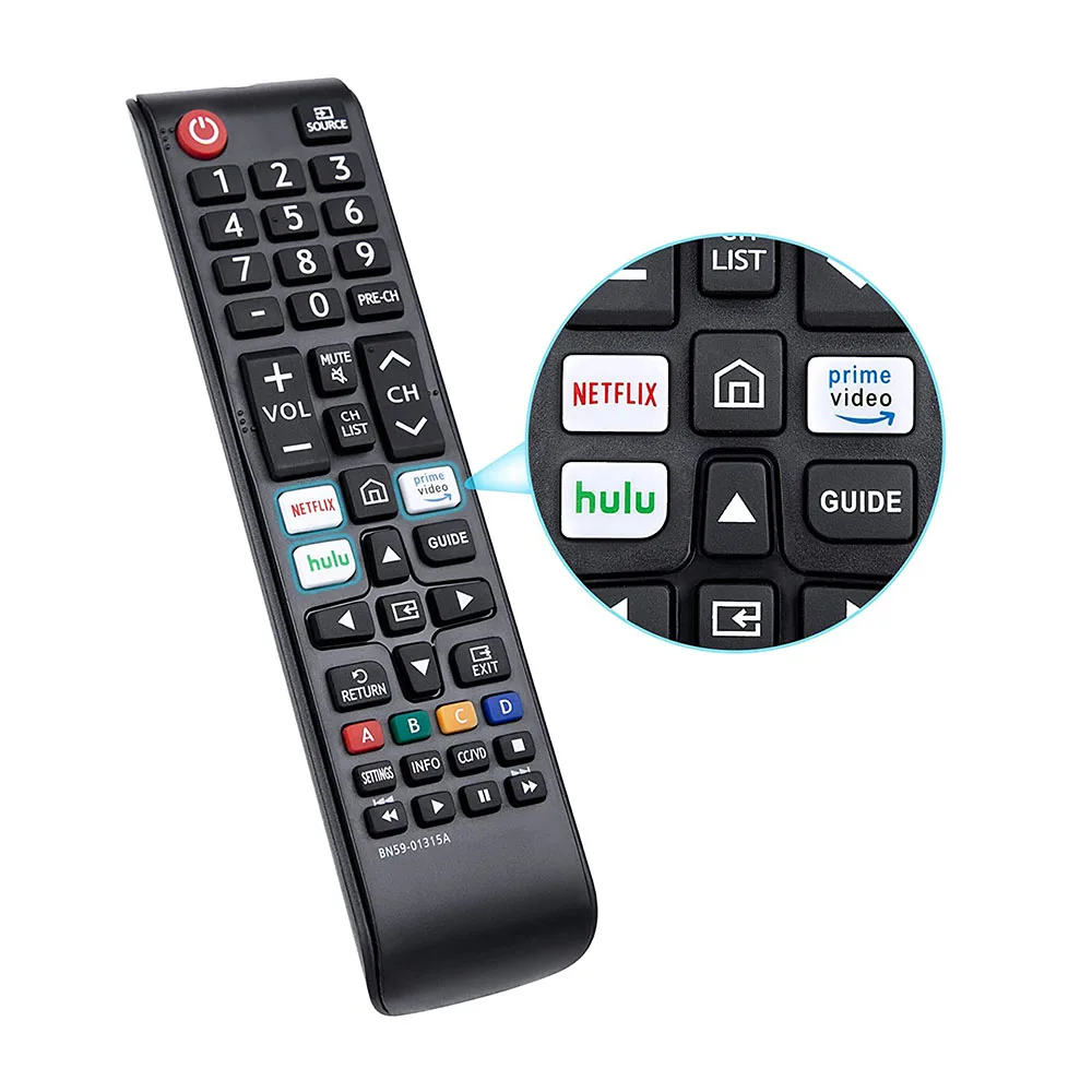 Replacement Remote Control BN59-01315A for Samsung 4K Crystal UHD 6/7/8/9/TU-7000 Series Smart TV BN59-01315J BN59-01315E
Replacement Remote Control BN59-01315A for Samsung 4K Crystal UHD 6/7/8/9/TU-7000 Series Smart TV BN59-01315J BN59-01315E