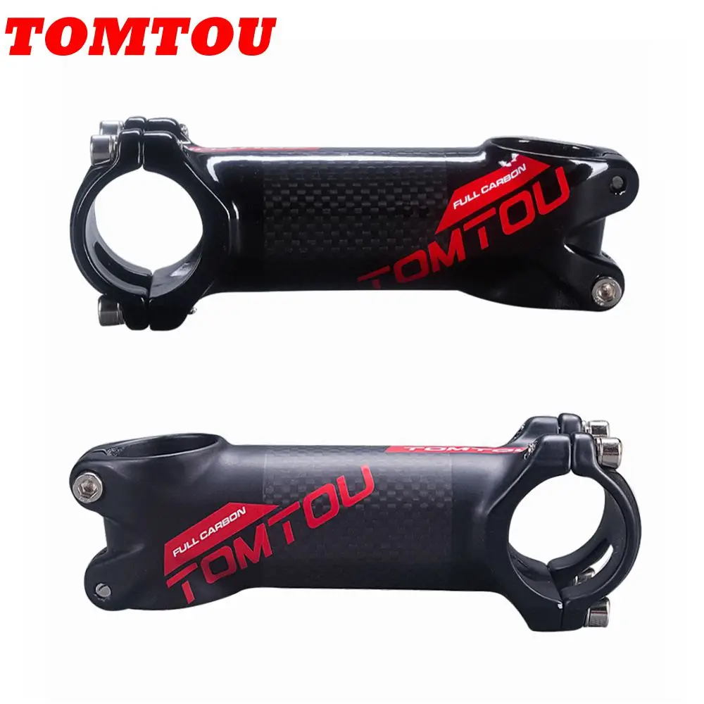 TOMTOU Bicycle Stem 3K Carbon Fiber + Aluminum Bike Stem Fork Clamp 28.6mm Handlebar Diameter 31.8mm Red Glossy Matte
TOMTOU Bicycle Stem 3K Carbon Fiber + Aluminum Bike Stem Fork Clamp 28.6mm Handlebar Diameter 31.8mm Red Glossy Matte
