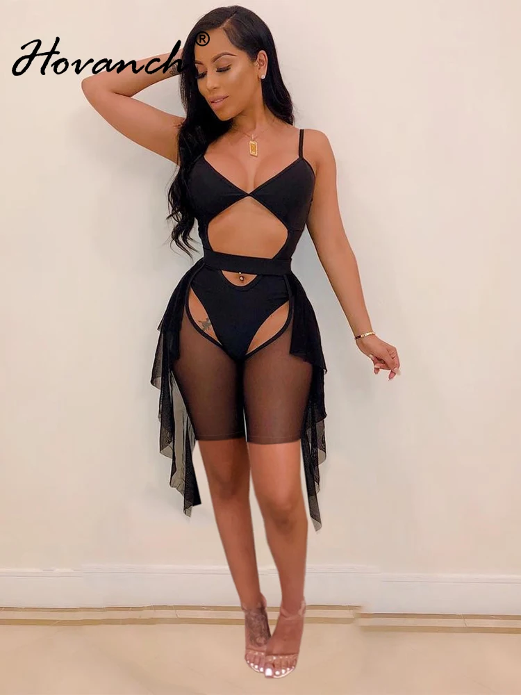 Hovanch Mesh Sleeveless Backless Sexy Suspender Vest Top With High Waist Perspective Side Tassel Shorts 2Pcs Bikini Beach Style
Hovanch Mesh Sleeveless Backless Sexy Suspender Vest Top With High Waist Perspective Side Tassel Shorts 2Pcs Bikini Beach Style