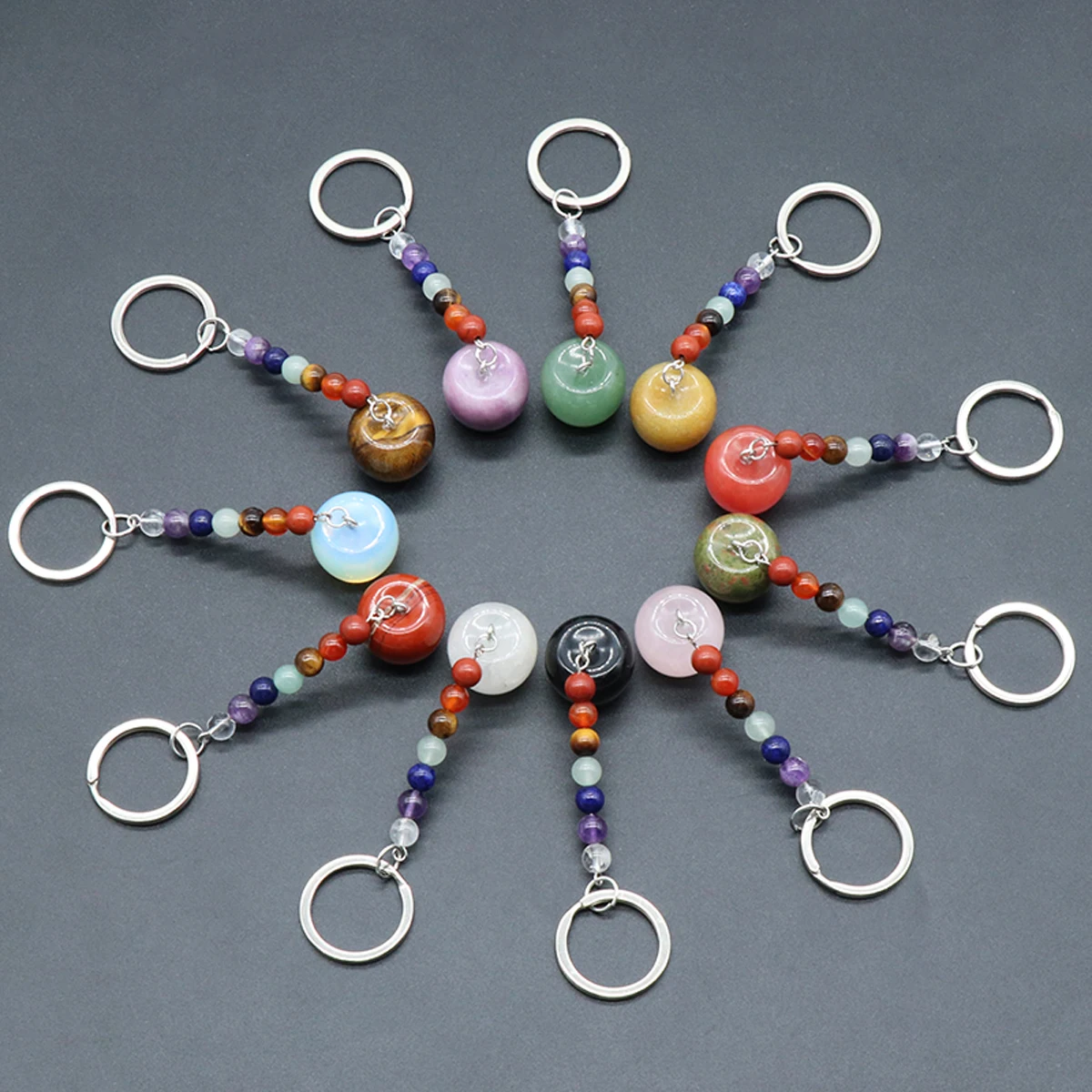 Natural Semiprecious Seven Chakra Reiki Healing Apple shaped Pendant Keychain Jewelry Accessories Bookbag Hanging Jewelry
Natural Semiprecious Seven Chakra Reiki Healing Apple shaped Pendant Keychain Jewelry Accessories Bookbag Hanging Jewelry